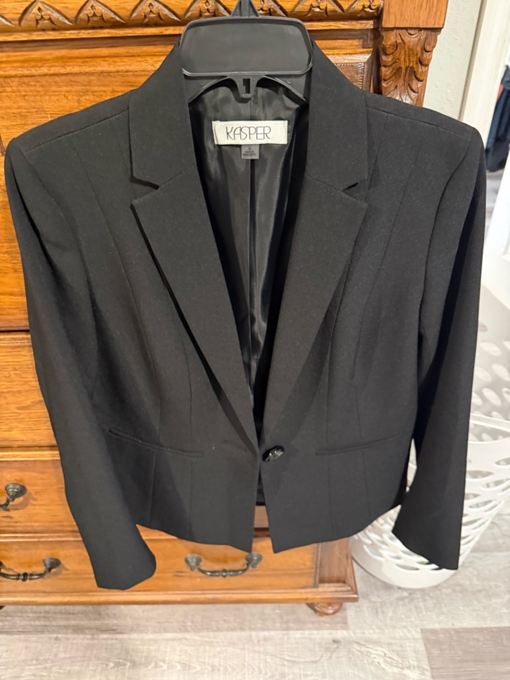 Kasper Black Single-Button Women's Blazer